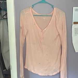 Pink shirt with buttons